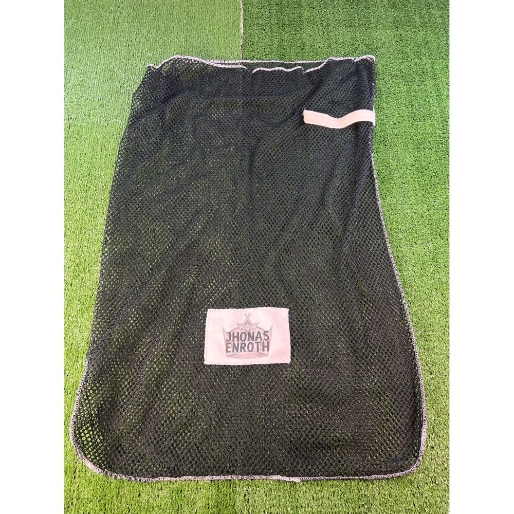 Jhonas Enroth Black Mesh‎ Laundry Bag Gym Bag Sports Equipment Storage Carryall